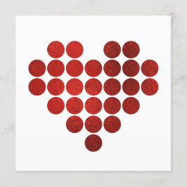 FESTIVA TARJETA DE EL DÍA DE SAN VALENTÍN DE RELIEVES META