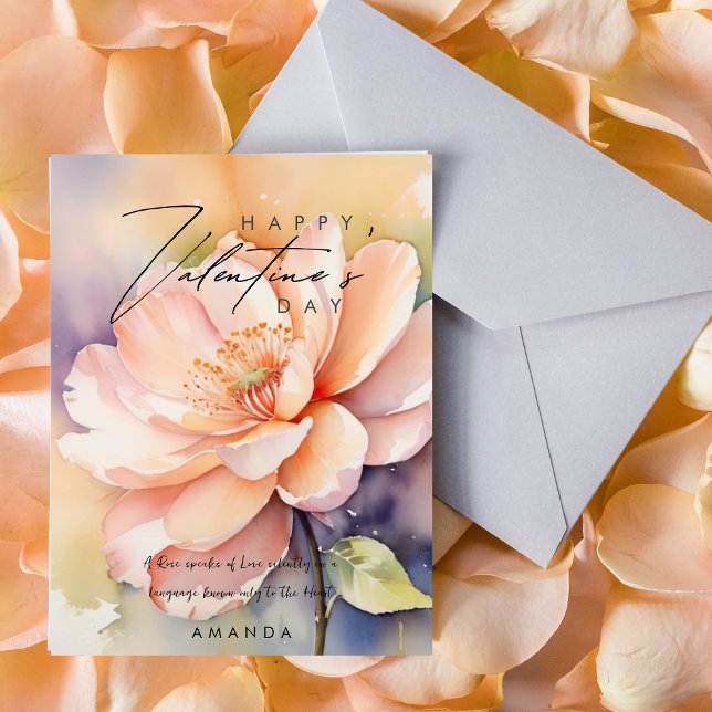 Festiva Tarjeta de El día de San Valentín de Rosas moderno (Subido por el creador)