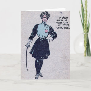 Festiva Tarjeta de El día de San Valentín de vintage/esgri