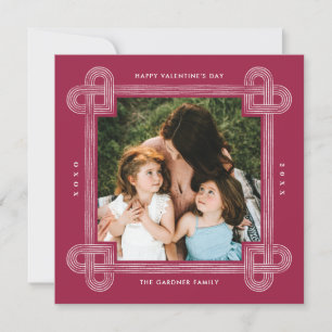 Festiva Tarjeta de El día de San Valentín del bastidor del