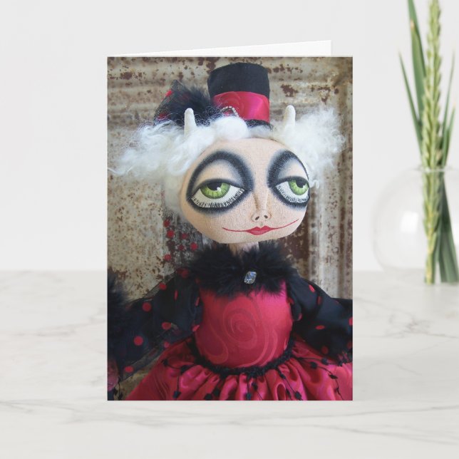 Festiva Tarjeta de El día de San Valentín del diablo (Anverso)