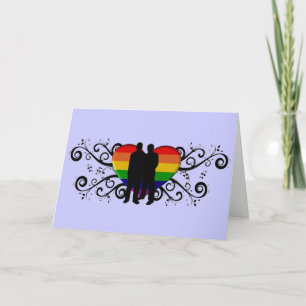 Festiva Tarjeta de El día de San Valentín del Orgullo Gay 