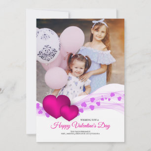 Festiva Tarjeta de El día de San Valentín fotográfico de d