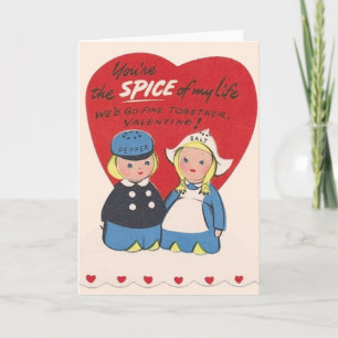 Festiva Tarjeta de El día de San Valentín holandesa Retro 