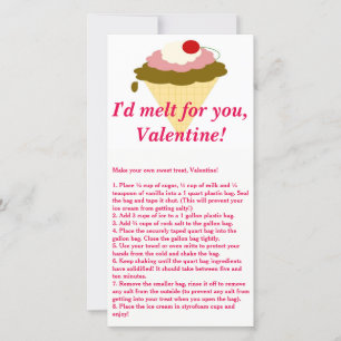 Festiva Tarjeta de El día de San Valentín Ice Cream