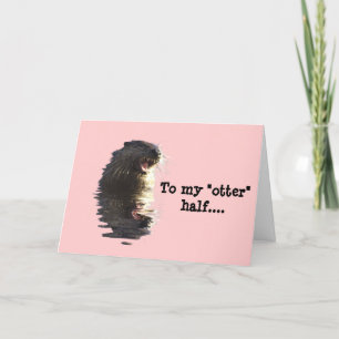 Festiva Tarjeta de El día de San Valentín OTTER