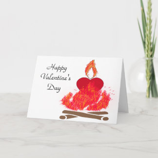 Festiva Tarjeta de el día de San Valentín para el corazón