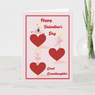Festiva Tarjeta de el día de San Valentín para la Gran Nie