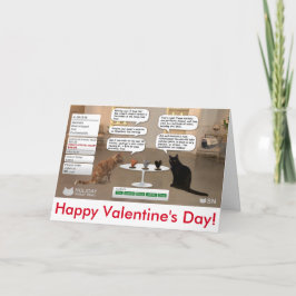 Festiva tarjeta de el día de San Valentín para los amantes