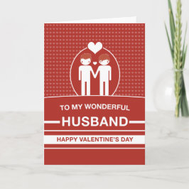 Festiva Tarjeta de El día de San Valentín para marido