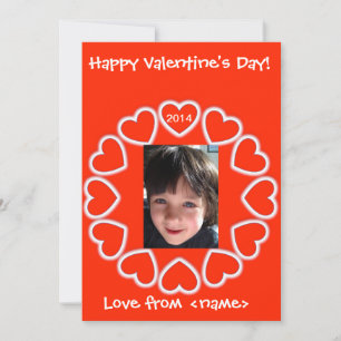 Festiva Tarjeta de el día de San Valentín para niños Inglé