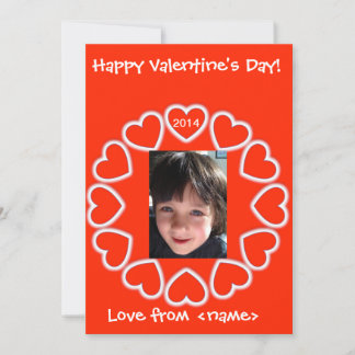 Festiva Tarjeta de el día de San Valentín para niños Inglé
