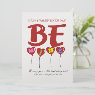 Festiva Tarjeta de El día de San Valentín personalizada de