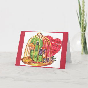Festiva Tarjeta de El día de San Valentín Retro Engagement