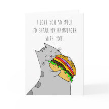 Tarjeta de el día de San Valentín te amo: Kitty y 