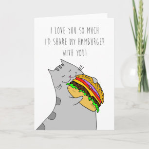 Festiva Tarjeta de el día de San Valentín te amo: Kitty y