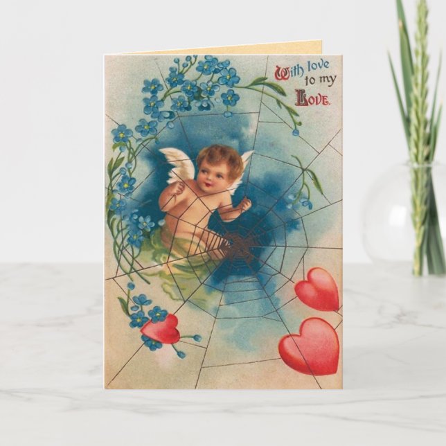 Festiva Tarjeta de El día de San Valentín Web de Spider Vi (Anverso)