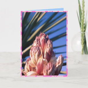 Festiva Tarjeta de El día de San Valentín yucca florecient
