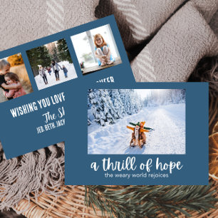 Festiva Tarjeta de emoción de Navidades de la esperanza