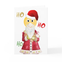 Tarjeta de emoji Santa Navidades