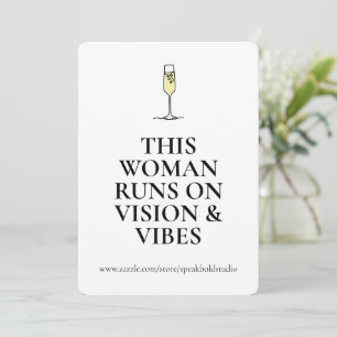 Festiva Tarjeta de Empoderamiento para Mujeres, Vibracione