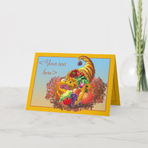 Festiva Tarjeta DE ENCARGO de la COSECHA