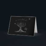 Festiva Tarjeta de esbozo de Hanukkah<br><div class="desc">Esta es la tarjeta perfecta para enviar a toda tu familia y amigos por Hanukkah.</div>