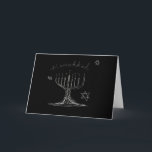 Festiva Tarjeta de esbozo de Hanukkah<br><div class="desc">Esta es la tarjeta perfecta para enviar a toda tu familia y amigos por Hanukkah.</div>