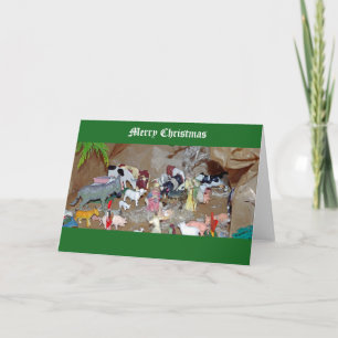 Festiva Tarjeta de escena de la natividad