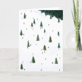 Festiva Tarjeta de esquí
