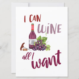 Festiva Tarjeta de estilo de vino para amigos