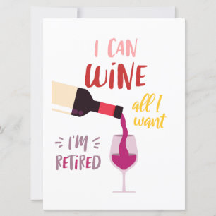Festiva Tarjeta de estilo de vino para amigos
