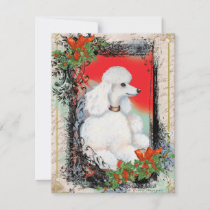 Festiva Tarjeta de estilo vintage de los Navidades de cana