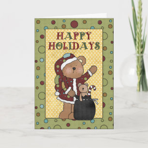 Festiva Tarjeta de Felices Fiestas