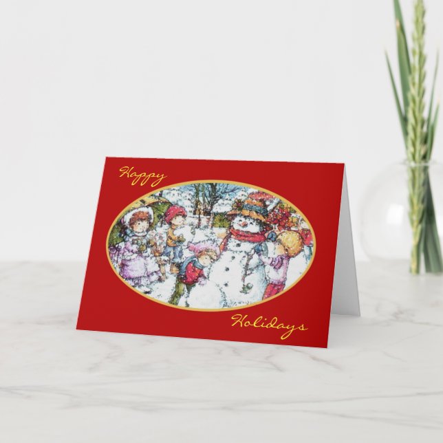 Festiva Tarjeta de Felices Fiestas (Anverso)