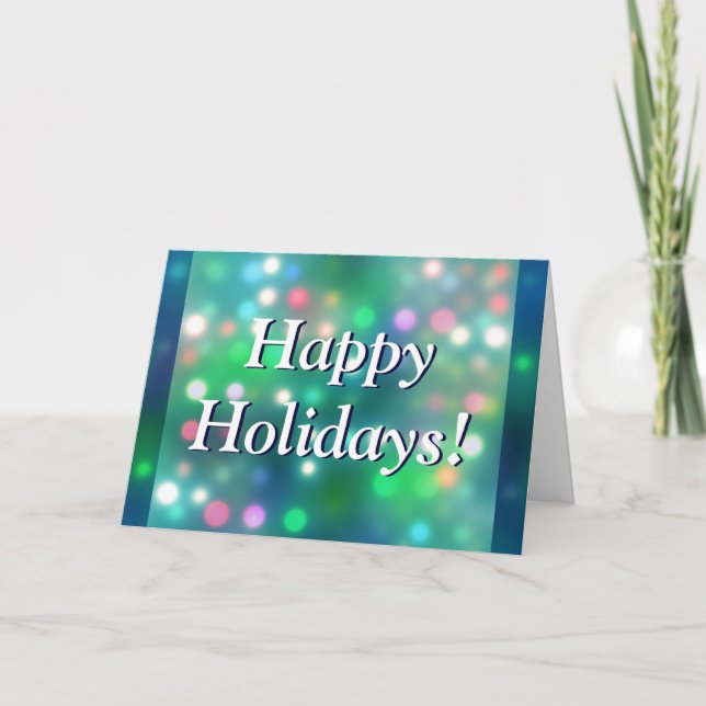 Festiva Tarjeta de Felices Fiestas (Anverso)