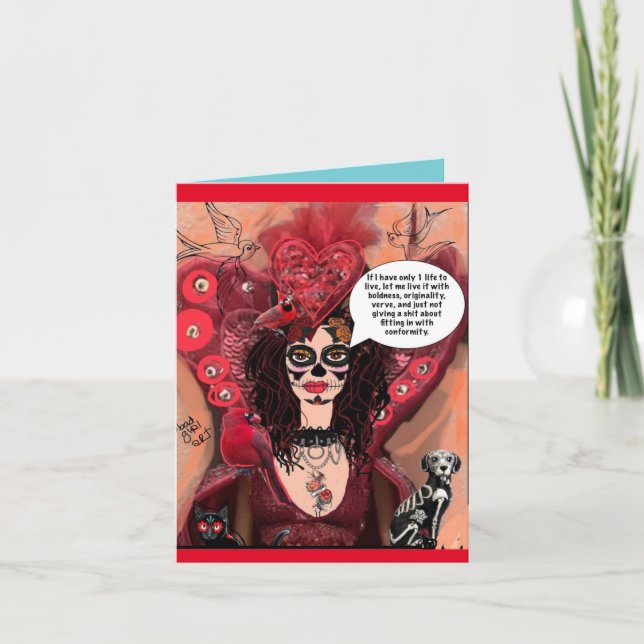 Festiva Tarjeta de felicitación (Anverso)