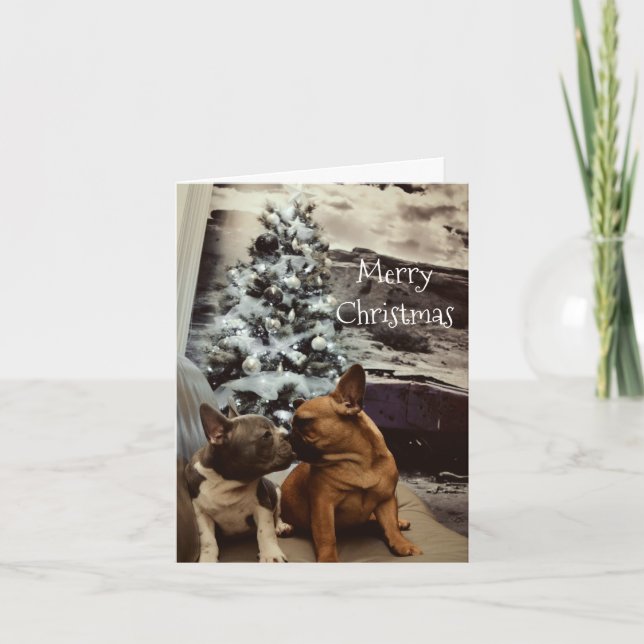 Festiva tarjeta de felicitación (Anverso)