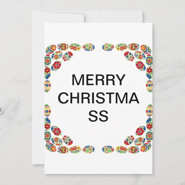 Festiva tarjeta de felicitación (Anverso)