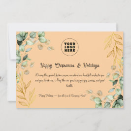 Festiva Tarjeta de felicitación 2025 para Navidades corpor