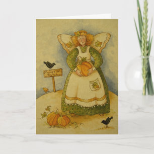 Festiva Tarjeta de felicitación 4929 de Harvest Angel Than