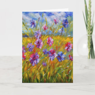 Festiva Tarjeta de felicitación 5 para flores