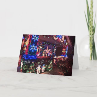 Festiva Tarjeta de felicitación adornada del día de fiesta