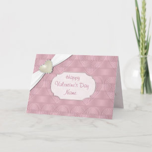 Festiva Tarjeta de felicitación al corazón de San Valentín