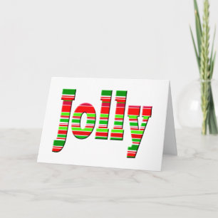 Festiva Tarjeta de felicitación ALEGRE de la feliz raya