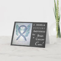 Tarjeta de felicitación Angel de Cáncer de Cerebro