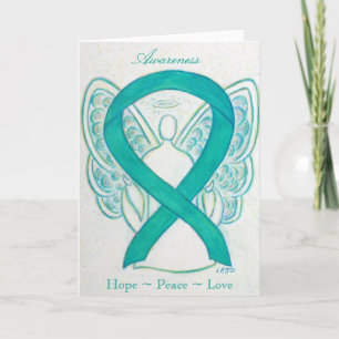 Festiva Tarjeta de felicitación Angel de la cinta de sensi