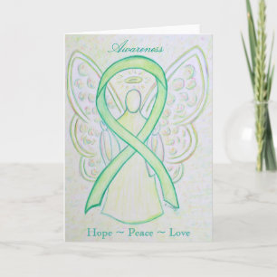 Festiva Tarjeta de felicitación Angel de Lime Green Awaren