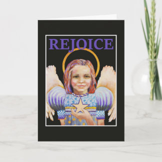 Festiva Tarjeta de felicitación Angel para navidades