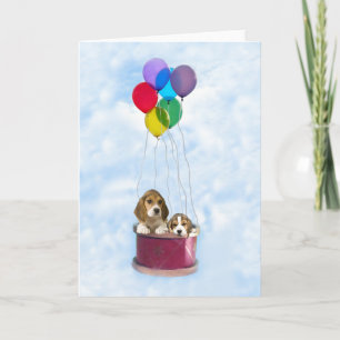 Festiva Tarjeta de felicitación Beagles